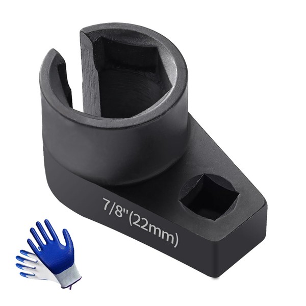 YGCQFH Offset O2 Sensor Socket, 7/8-Inch (22mm) with 3/8-Inch Drive,