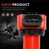 A-Premium (Red) Engine Ignition Coil Pack Compatible with Mitsubishi Outlander