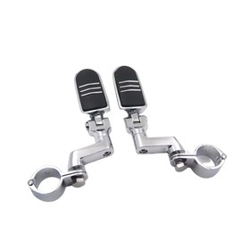 XKH- 1.5" Highway Radical Flame Foot Pegs Clamps Compatible with Harley Sportster 883 1340 XL1200 [B06XDJ6VKF]