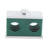 SagaSave Hydraulic Pipe Clamp, 14mm, Green, 4mm-42mm, 6.4Mpa, 2 Pipe