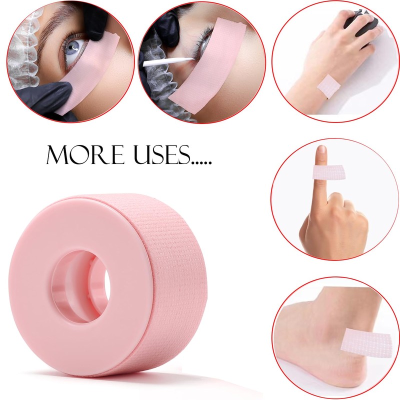 Gemsanva 2Pcs Lash Tape for Eyelash Extensions,Breathable & Easy Tear