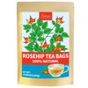 TeeLux Rose Hips Tea Bags, Fruity Flavor and Aroma, Caffeine-free,