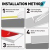FCSOTSPS Baseboard Trim,4 Inch(W) x 40 Feet(L) Peel and Stick