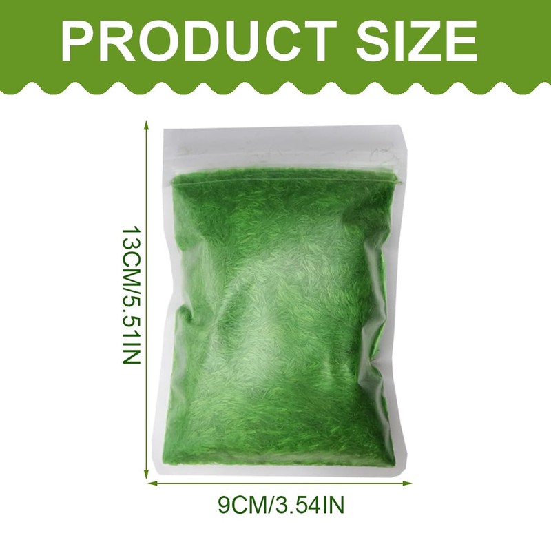 Tomedeks Moosimitation Grass Plants, Scattered Grass Meadow Static Grass Powder