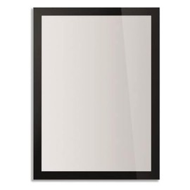 Durable Duraframe Sun Static Cling Frame, A4, Black (Pack of 2)