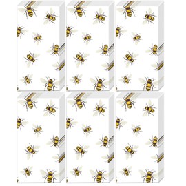 Boston International - Pañuelos de bolsillo de 4 capas a granel, paquete de 6 paquetes de 10 pañuelos (¡salva a las abejas!)