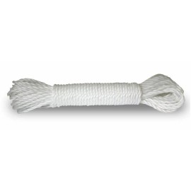 Unbranded 50 Feet White Polypropylene Rope (Pack of: 1) - TA-08612