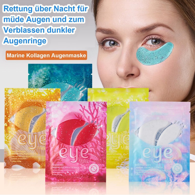 20 Paar Augenpads gegen Augenringe und Tränensäcke, Augenmaske mit Natürlichen