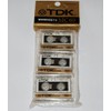 TDK D-MC60U3 Audio Microcassettes With Case - 60 MIN, 3