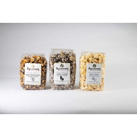 Popinsanity Gourmet Popcorn Deluxe Bag | Non-GMO & Dairy Free - Holiday, Thanksgiving, Corporate, Snacks, Office snacks, Get Well or Birthday Gift (3 Insanely Delicious Popcorn Flavors, 3 Pack)