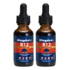 2 Pack Vitamina B12 Metilcobalamina Arandano 600 Tomas 30 Ml