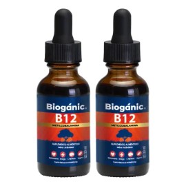 2 Pack Vitamina B12 Metilcobalamina Arandano 600 Tomas 30 Ml Arándano                                                                                 