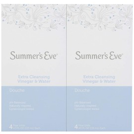Summer's Eve Douches Extra Cleansing Vinegar & Water - 18 oz, Pack of 2