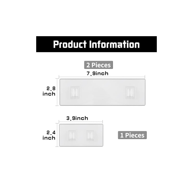 Youvip 3 Pack Shower Caddy Adhesive for Replacement,Adhesive Strips Suitable