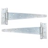 Pair of 12" Galvanised Tee Hinges | 300mm