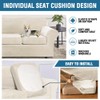 H.VERSAILTEX Modern Velvet Plush 4 Piece High Stretch Sofa Slipcover