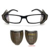 2 Pairs Safety Glasses Side Shields, Flexible Anti-Slip On Side