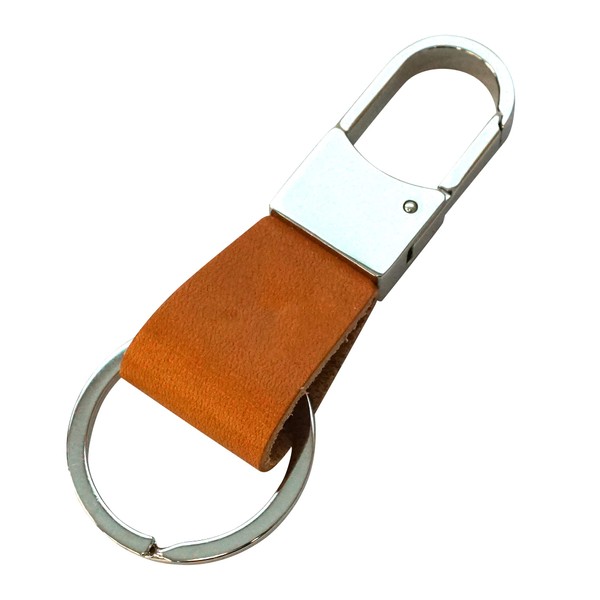 Keyring Key Ring, Genuine Leather, Tochigi Leather, S Jeans, No