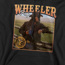 Popfunk Yellowstone Coffee With Rip Wheeler Adult Pull-Over Hoodie, Black, 5X-Large