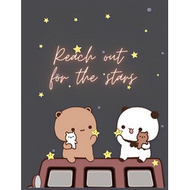 Bubu Dudu Cute Notebooks: 8.5*11 inch 200 lined pages notebook