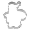 Staedter Tinplate Santa Claus Cookie Cutter, Silver, 7 cm