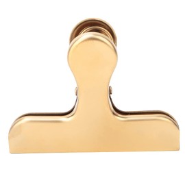 Zerodis Heavy Duty Binder Clip Large Metal Clip for Drawing Board Clip Vintage Retro Style Painting, Pictures, Photos Office Supplies(Golden T clip)