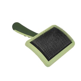 Coastal - Safari - Curved Firm Slicker Dog Brush, No Color, One Size (7.5" L x 4.5" W)