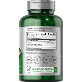 Horbäach Milk Thistle Extract 3000 mg 300 Cápsulas - Apoyo hepático - Depuración - Hecho en USA