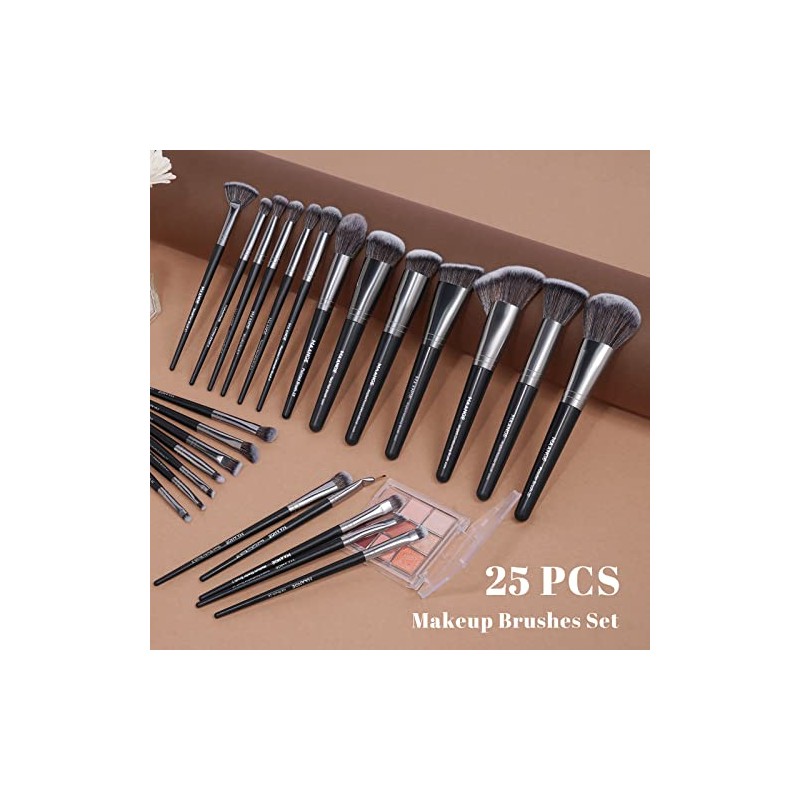 MAANGE Brochas para Maquillaje Profesional 25 Piezas Set de Brochas