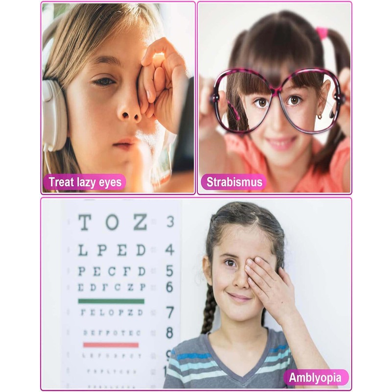 Mvwarj Eye Patches for Kids, 6 Pcs Girls Right Eye