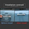 autotrim000 Chrome Exterior Door Handle Cover Trim Accessories For Ford