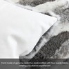 MOOX Rabbit Fur Pillow Covers Set of 2 Fur Throw