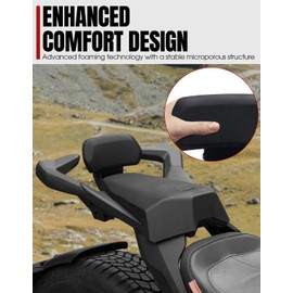 A & UTV PRO Passenger Short Rail for Can-Am Ryker 600 900, Sports Back Rest Kit Compatible with Rally Edition All Models Accessories, Replace #219400801