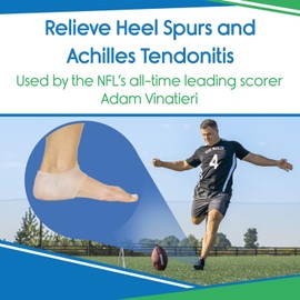 ViveSole Silicone Heel Protectors (2 Pairs) - Gel Guard for Women and Men Moisturizing Relief Blister, Cracked Foot, Plantar Fasciitis, Spurs Soft Cushion Support Protective Insert Sleeve