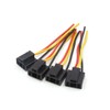 sourcingmap 4Pcs Car LED Headlight Cable Connector Wiring Harness Bulb