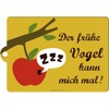 Nostalgic-Art-"SMILE Der frühe Vogel kann mich mal Keyring 4.5 x
