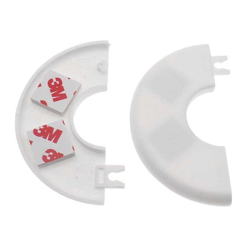GWYAN 2 Pack Wall Split Flange ABS Round Escutcheon Plate