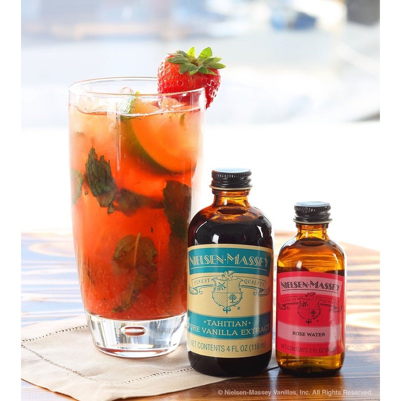 Nielsen-Massey Rose Water for Baking, Cooking and Drinks, 4 Ounce