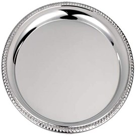 silberkanne Tray Cord Edge 23 cm Premium Silver Plated Elegant Silver-Plated in Top Workmanship