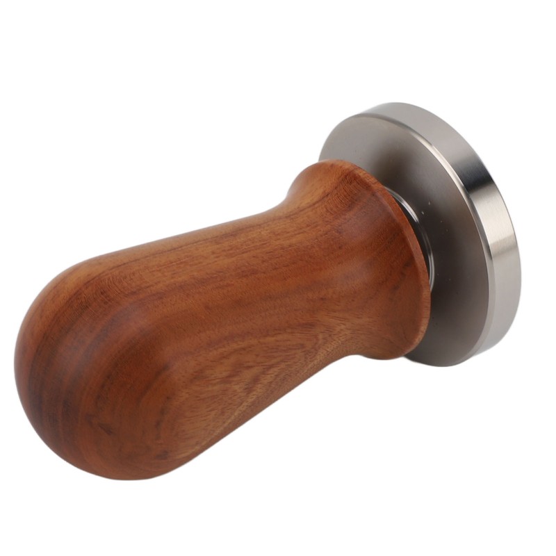 Coffee Leveler Tool Flat Base Wooden Handle 304 Stainless Steel