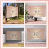 10th Birthday Decorations Girls - Rose Gold Double Digits Banner