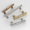 Alzassbg 10 Pack Polished Chrome Cabinet Pulls, 5 Inch(128mm) Hole