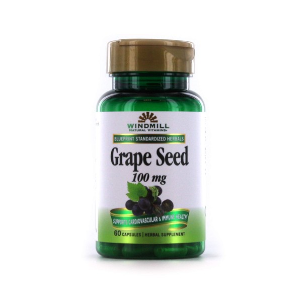 Windmill Grape Seed Extract 100 Mg Capsules 60 Ea