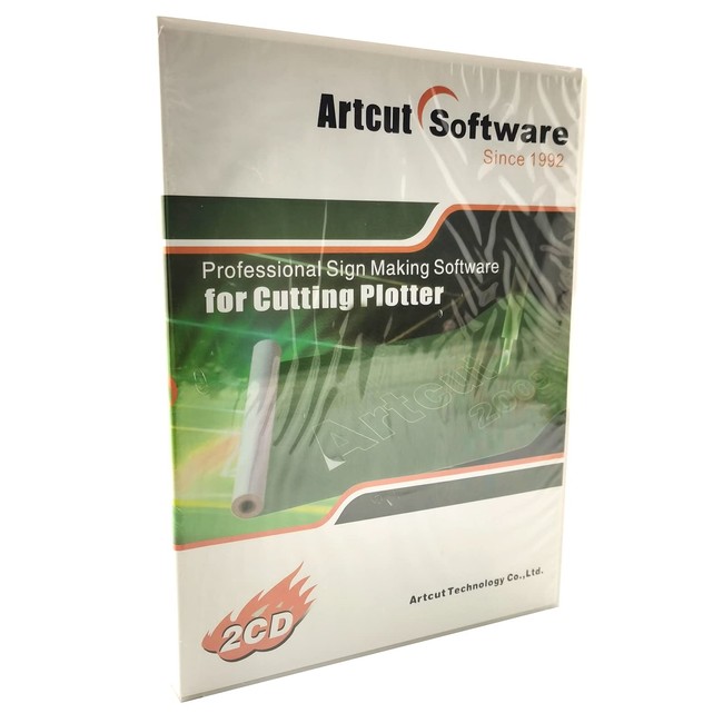 ARTCUT 2009 Pro Software for Sign Vinyl Plotter Cutter Cutting Plotter 9 Languages 2CD
