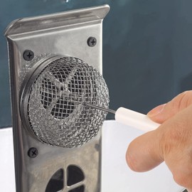 RV Flying Insect Screen, 2 Pack Furnace Vent Cover,Heater Vent Cover, 2.8in Silver Stainless Steel Mesh Bug Screen for RV/Campers/Trailers, Included Installation Tool