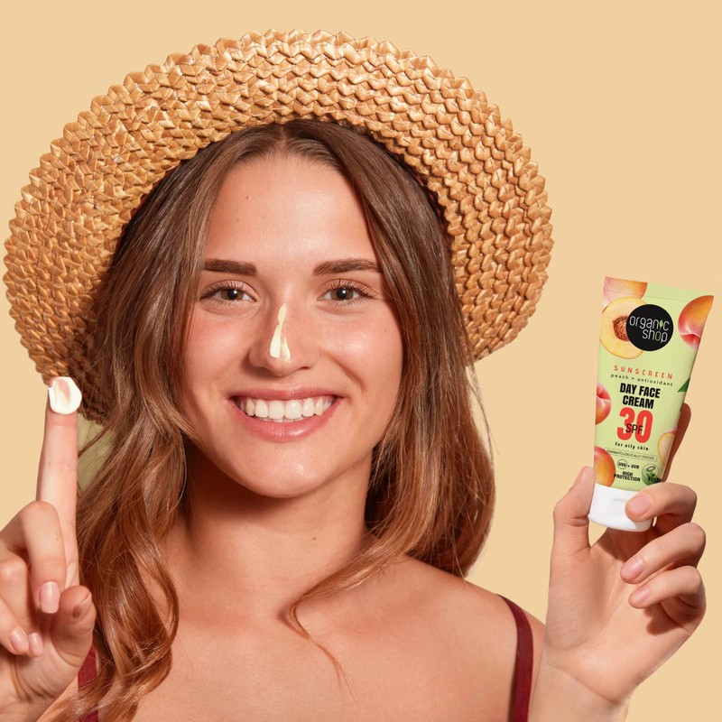 Organic Shop Sunscreen Day Face Cream 30 SPF Oily skin