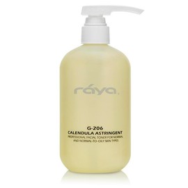 RAYA Calendula Astringent with AHA (G-206) | Glycolic Facial Toner for Combo and Partially Oily Skin Prone to Break-Outs | Helps Normalize pH and Fight Bacteria | Made with Alpha Hydroxy Acids - Size: RAYA Calendula Astringent with AHA 16 oz.