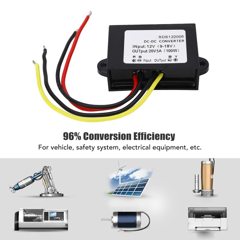 DC Boost Module High Efficiency Voltage Converter Module with Plastic