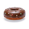 Karlie Doggy Donut Dog Toy, Latex, Brown, 12 x 12