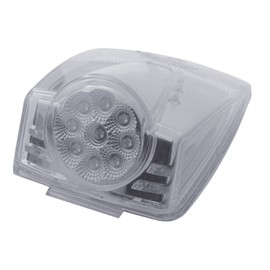 19 Led Reflector Square Cab Light - Amber Led/Clear Lens